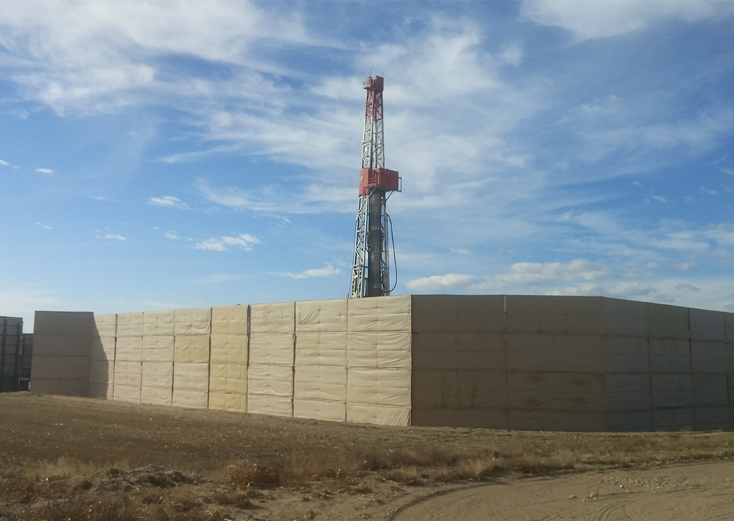 Oil & Gas Noise Mitigation Temporary Sound Wall